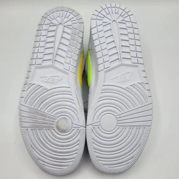 Nike Air Jordan 1 Retro Low Men Size 10 CW7033-100 Swoosh Shoes Whit Multicolor - Picture 3 of 14